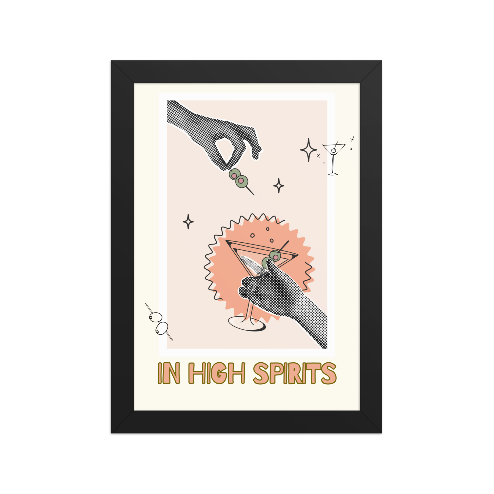 Shaken, Stirred & Slightly Unhinged Framed Matte Paper Poster - Image 2