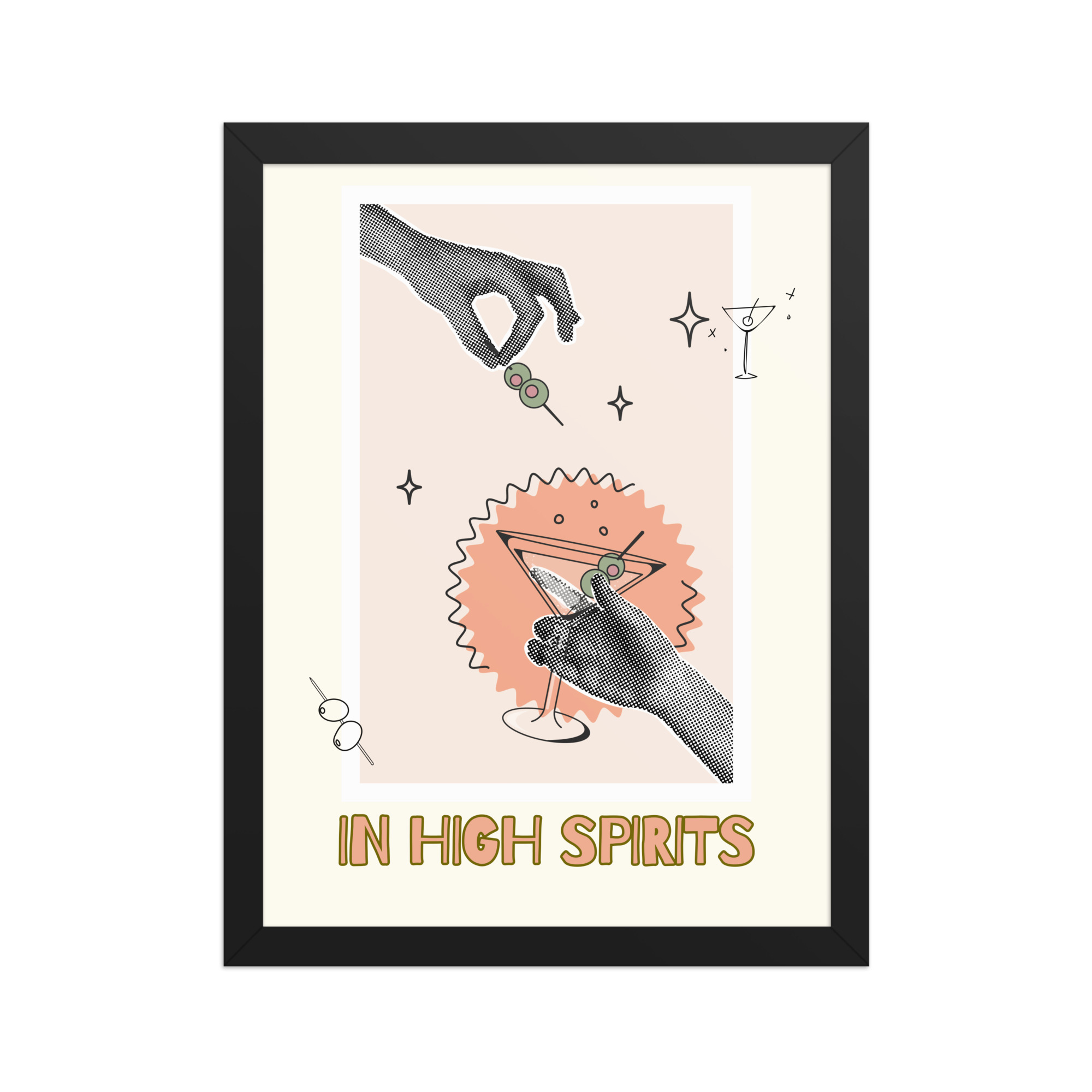 Shaken, Stirred & Slightly Unhinged Framed Matte Paper Poster - Image 3