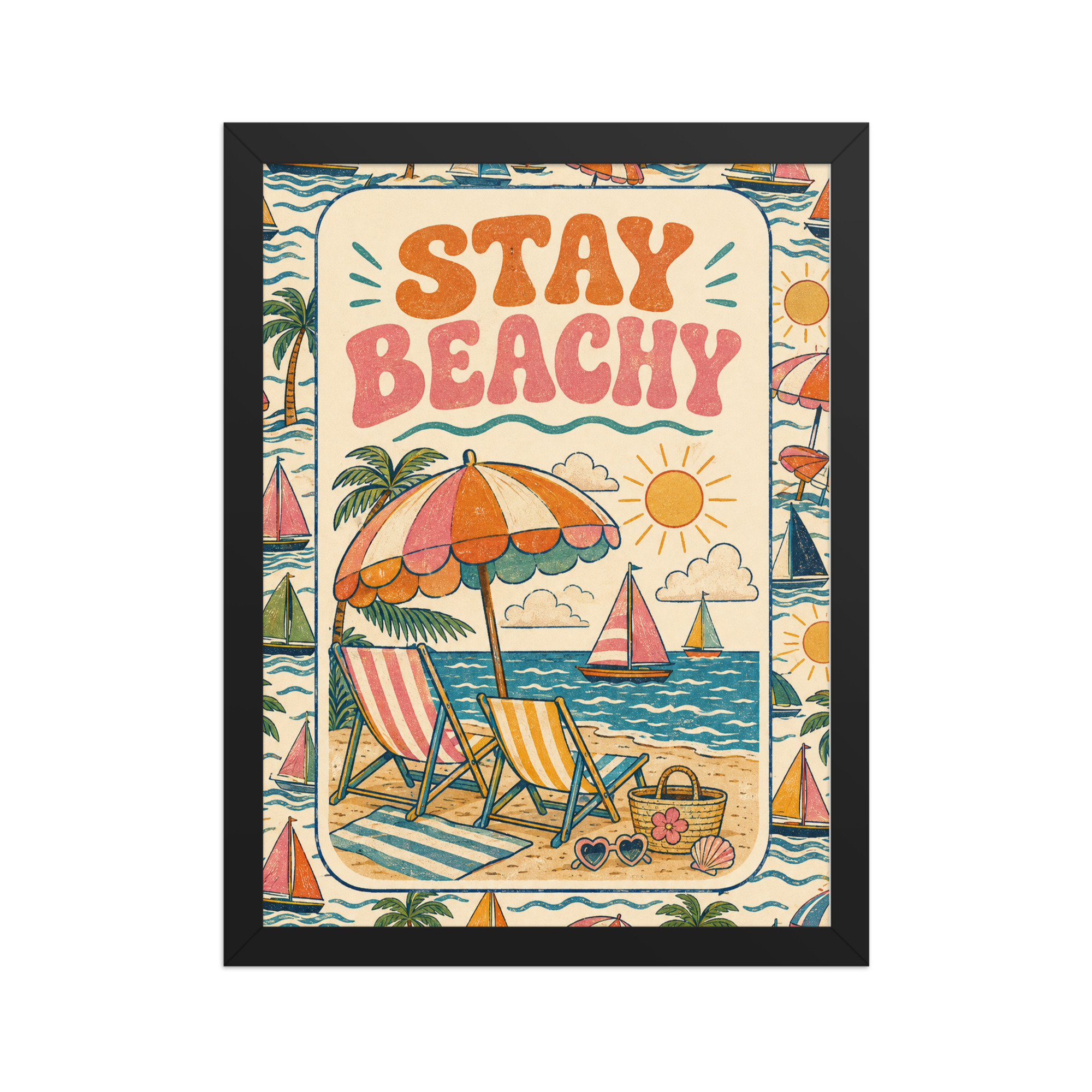 Coastin’ Along Framed Art Print - B - Image 3