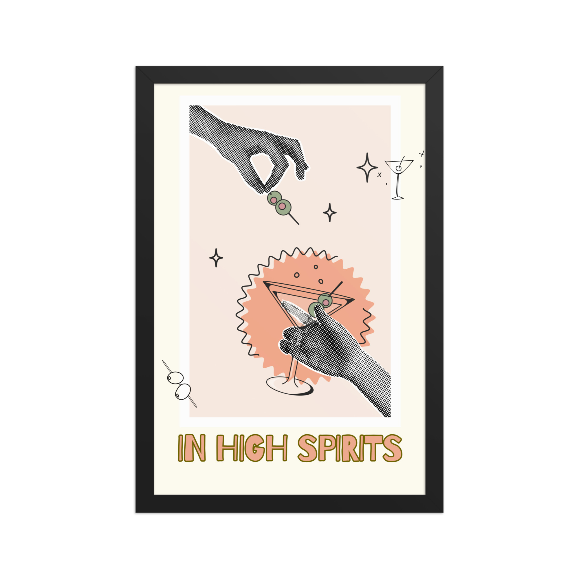 Shaken, Stirred & Slightly Unhinged Framed Matte Paper Poster - Image 4
