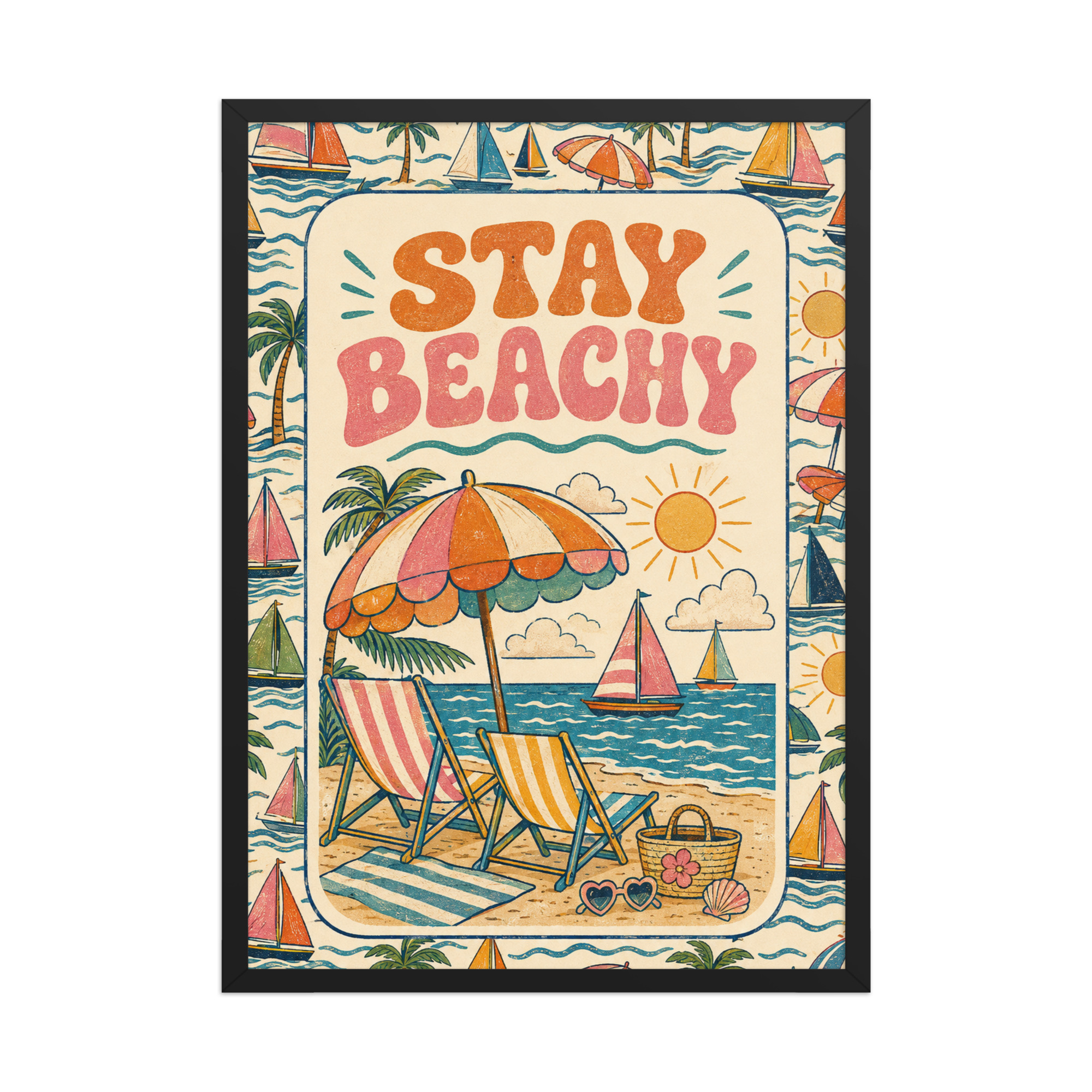 Coastin’ Along Framed Art Print - B - Image 4
