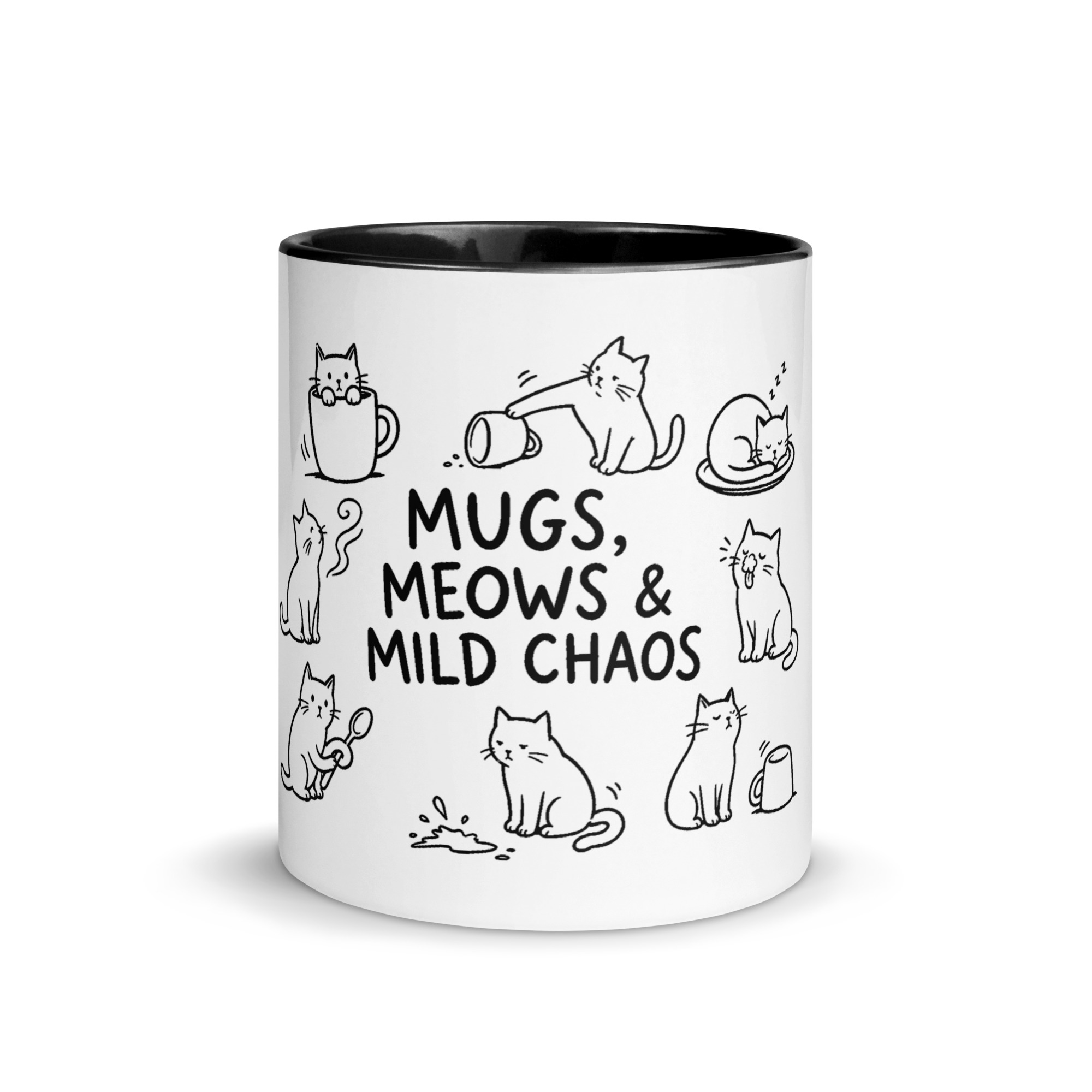 Mugs, Meows & Mild Chaos Coffee Mug πβ - Image 3