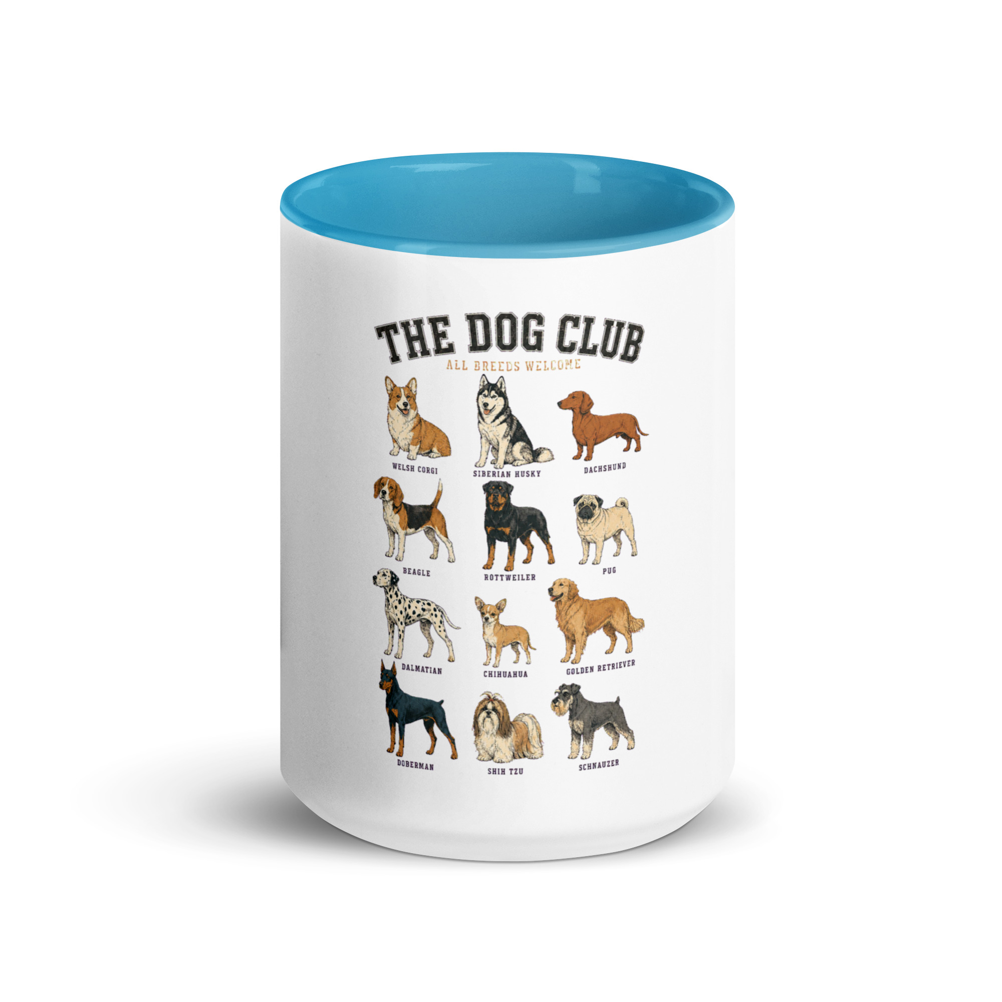 The Dog Club Mug with Color Inside – All Breeds Welcome - Image 32