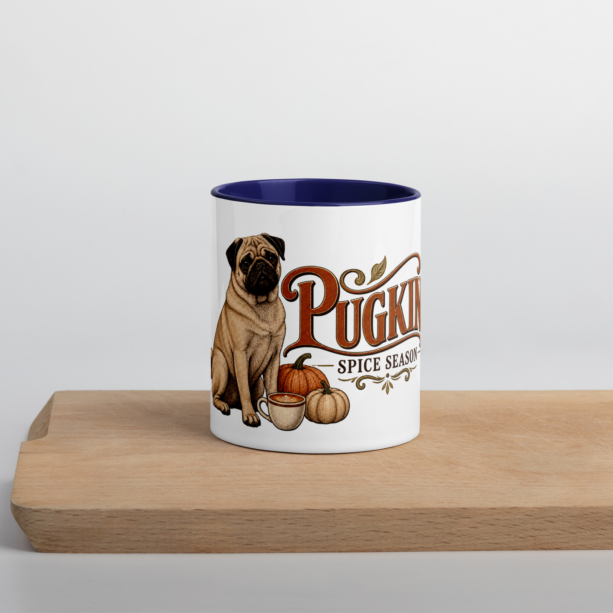 Pugkin Spice Season Pug Mug - Image 8