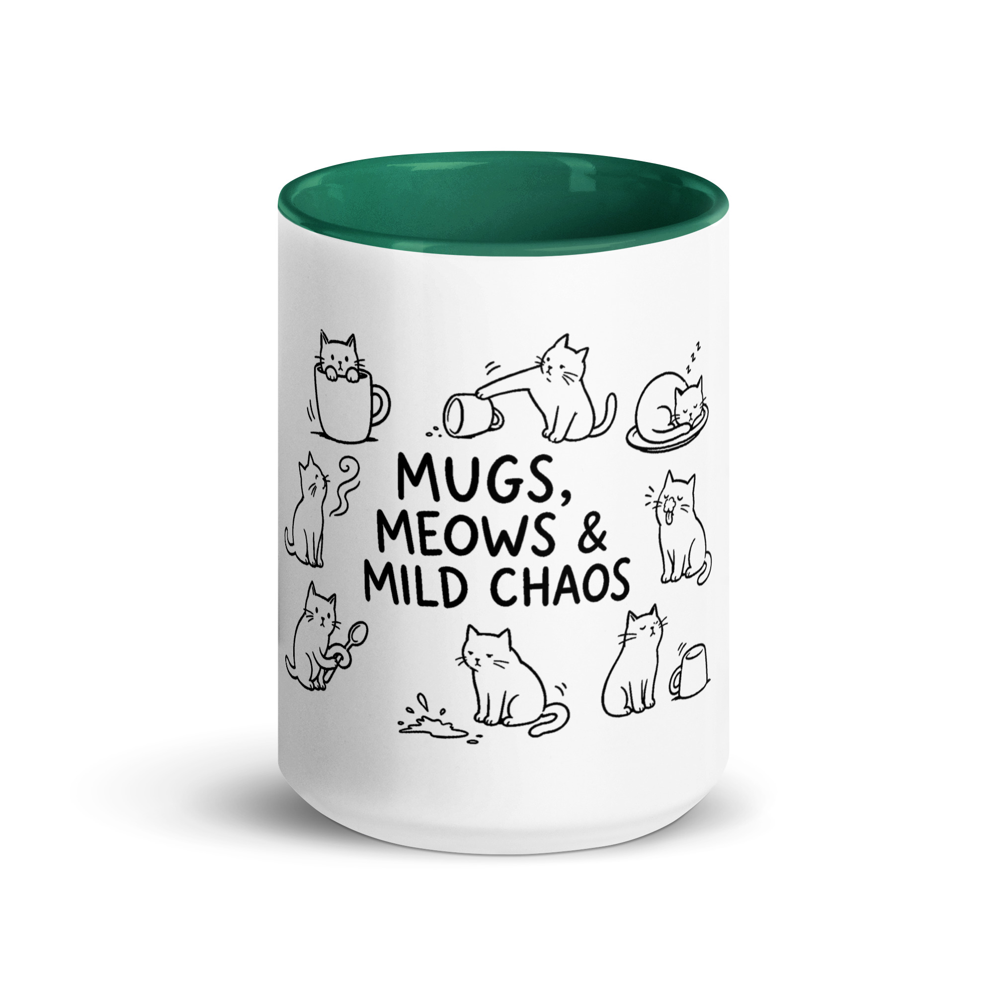 Mugs, Meows & Mild Chaos Coffee Mug 🐈☕