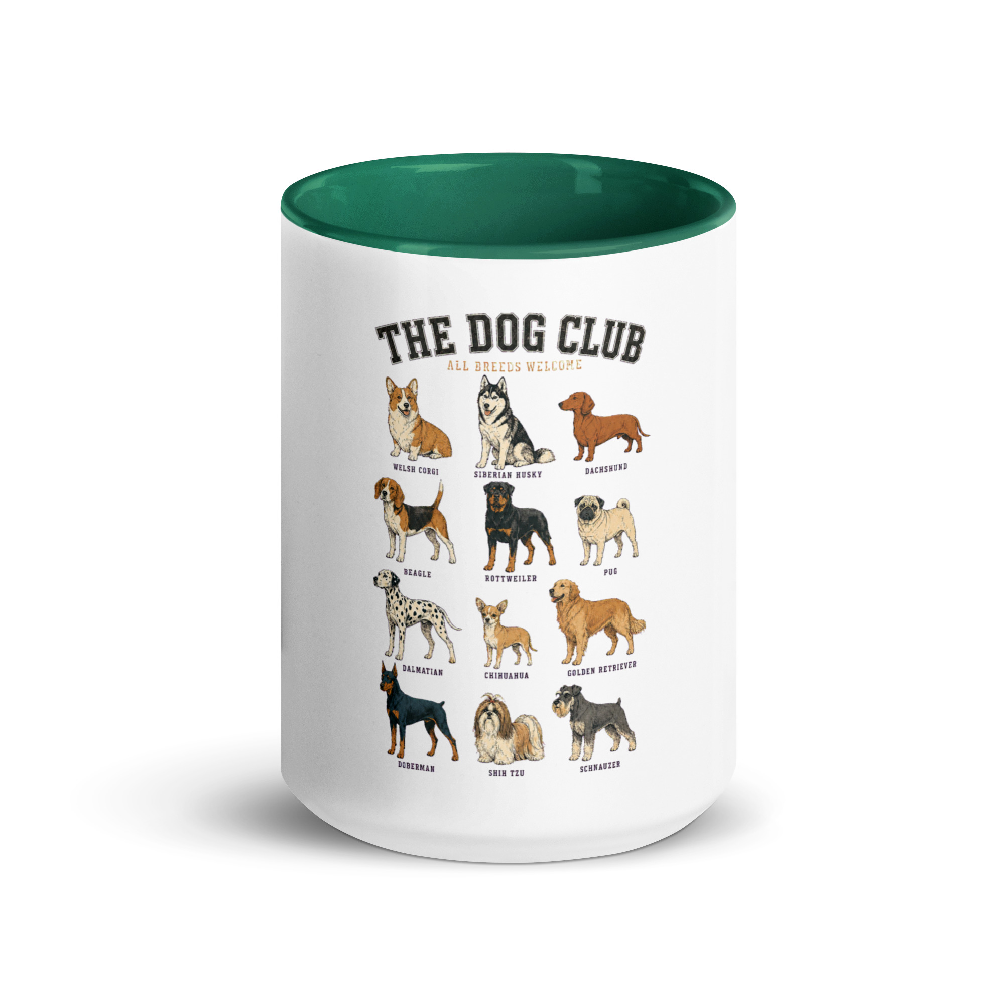 The Dog Club Mug with Color Inside – All Breeds Welcome - Image 23