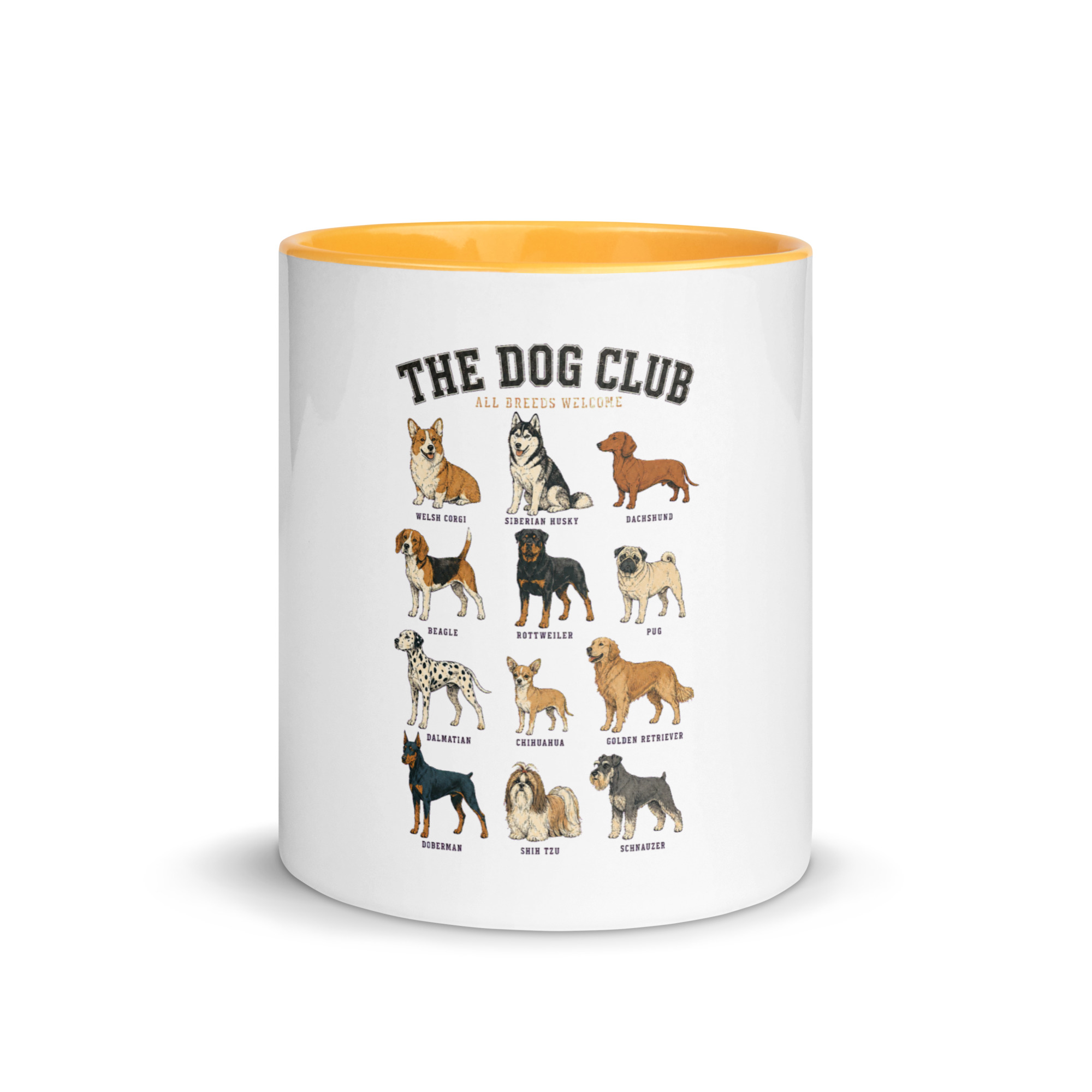 The Dog Club Mug with Color Inside – All Breeds Welcome - Image 41