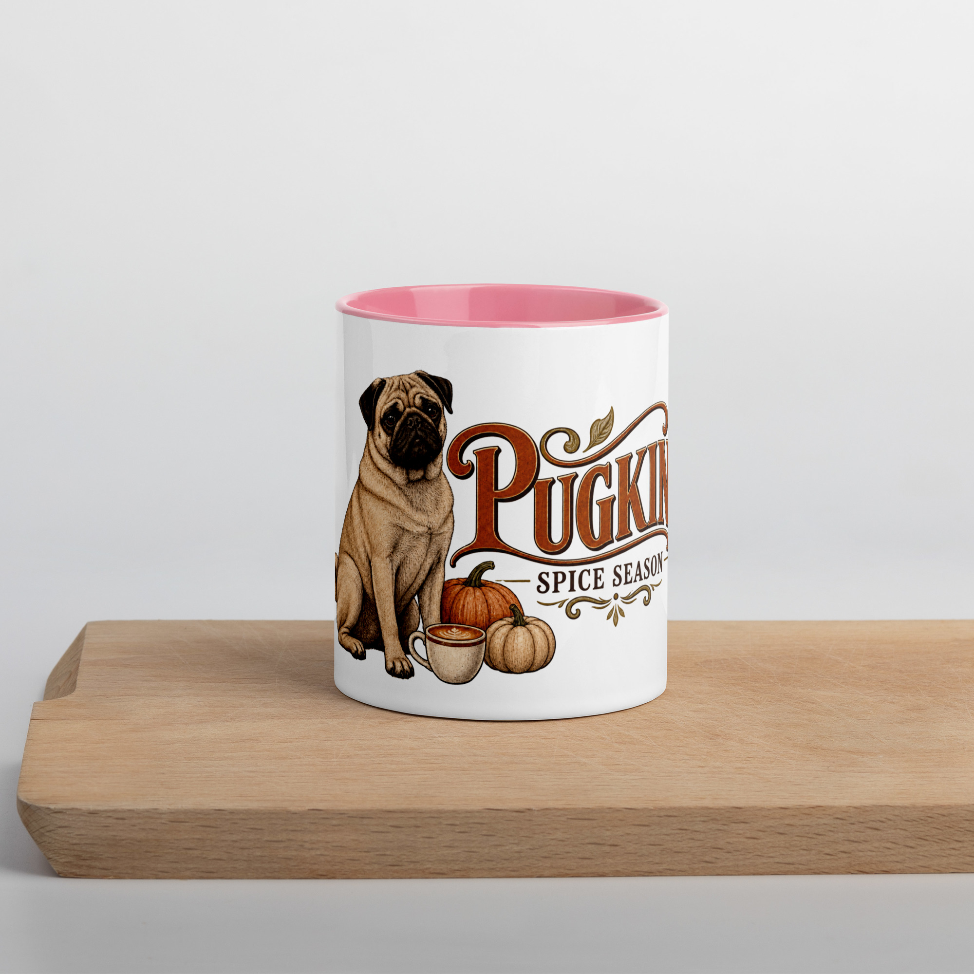 Pugkin Spice Season Pug Mug - Image 35