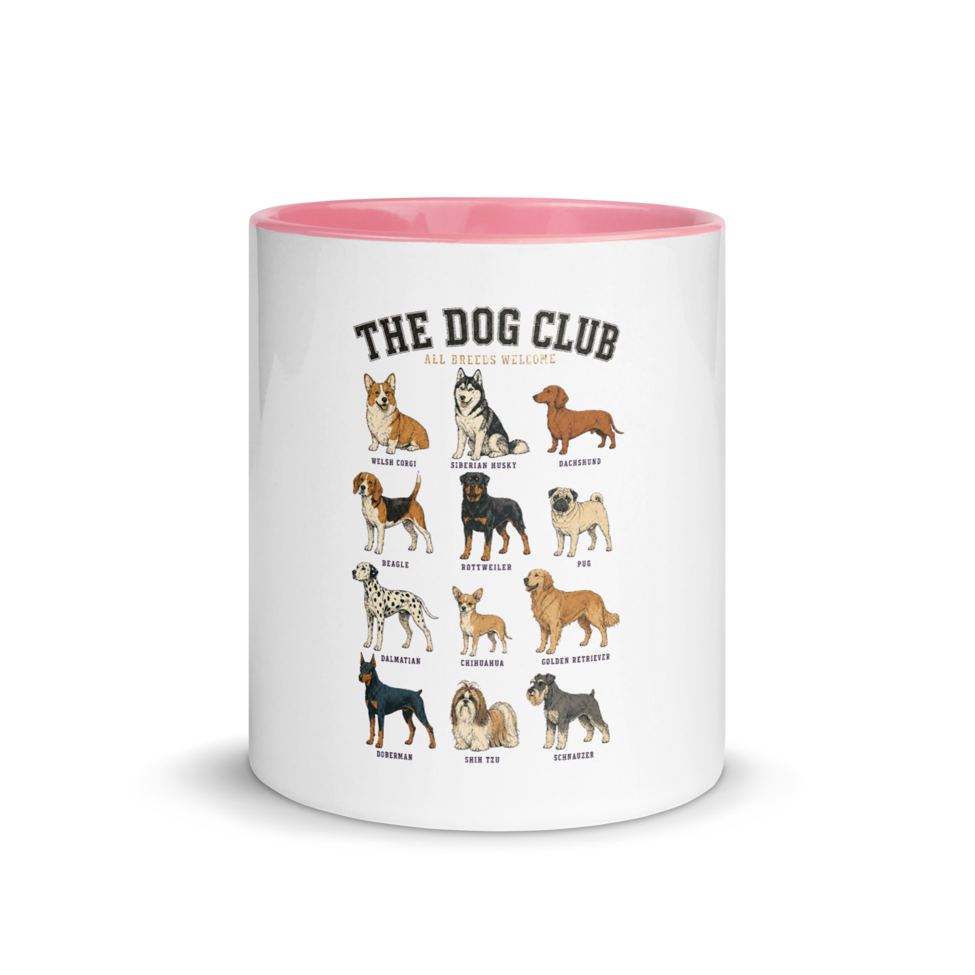 The Dog Club Mug with Color Inside – All Breeds Welcome - Image 35