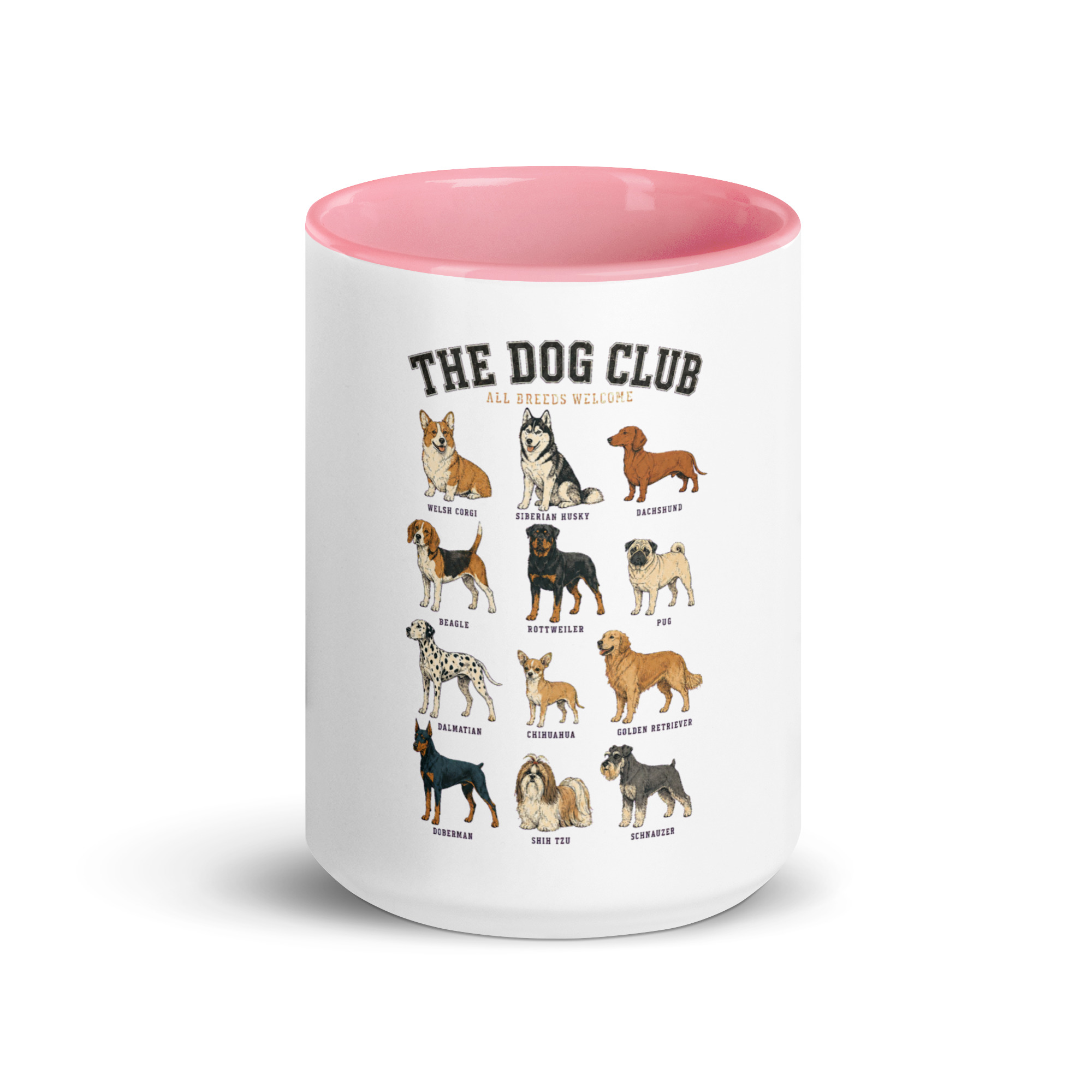 The Dog Club Mug with Color Inside – All Breeds Welcome - Image 38