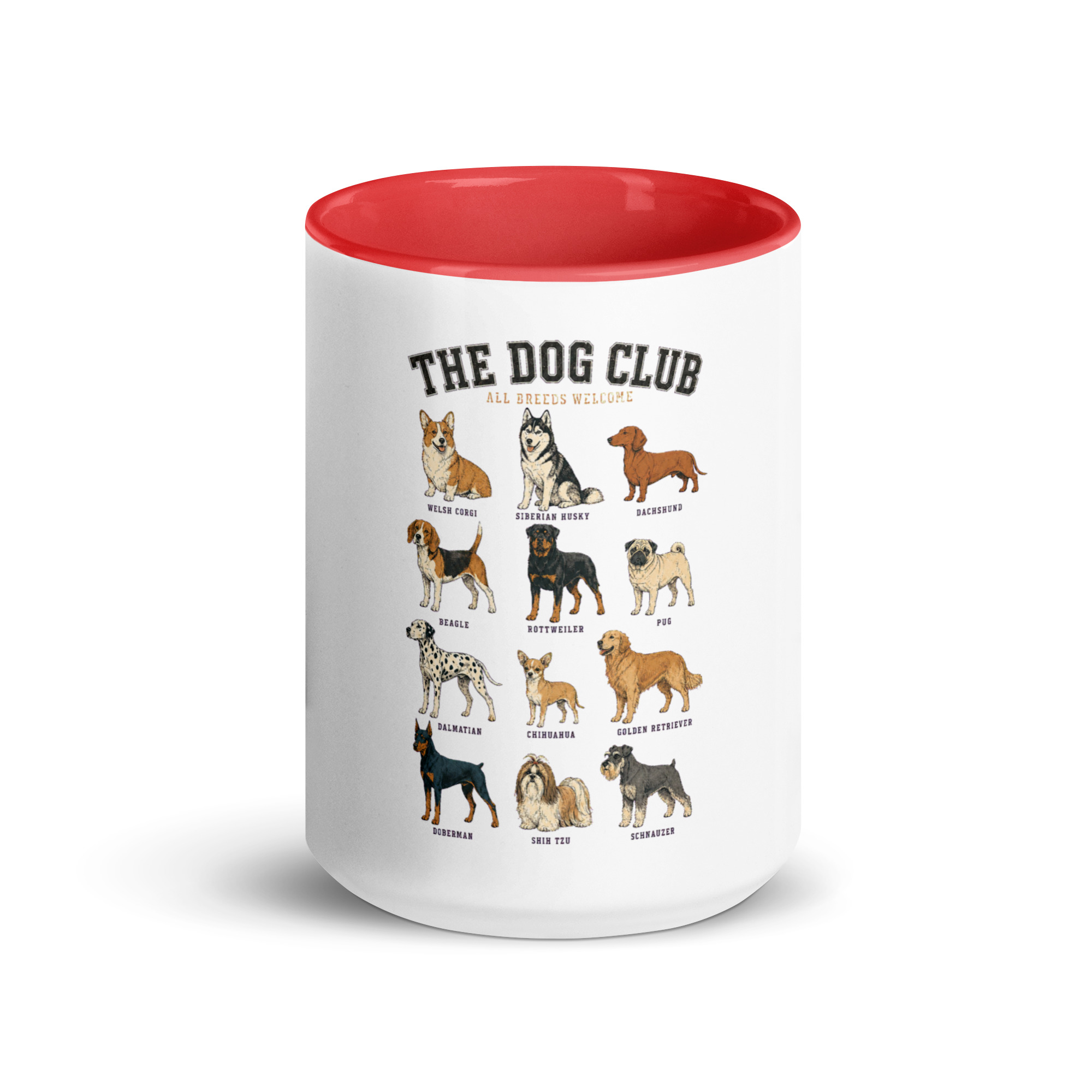 The Dog Club Mug with Color Inside – All Breeds Welcome - Image 17