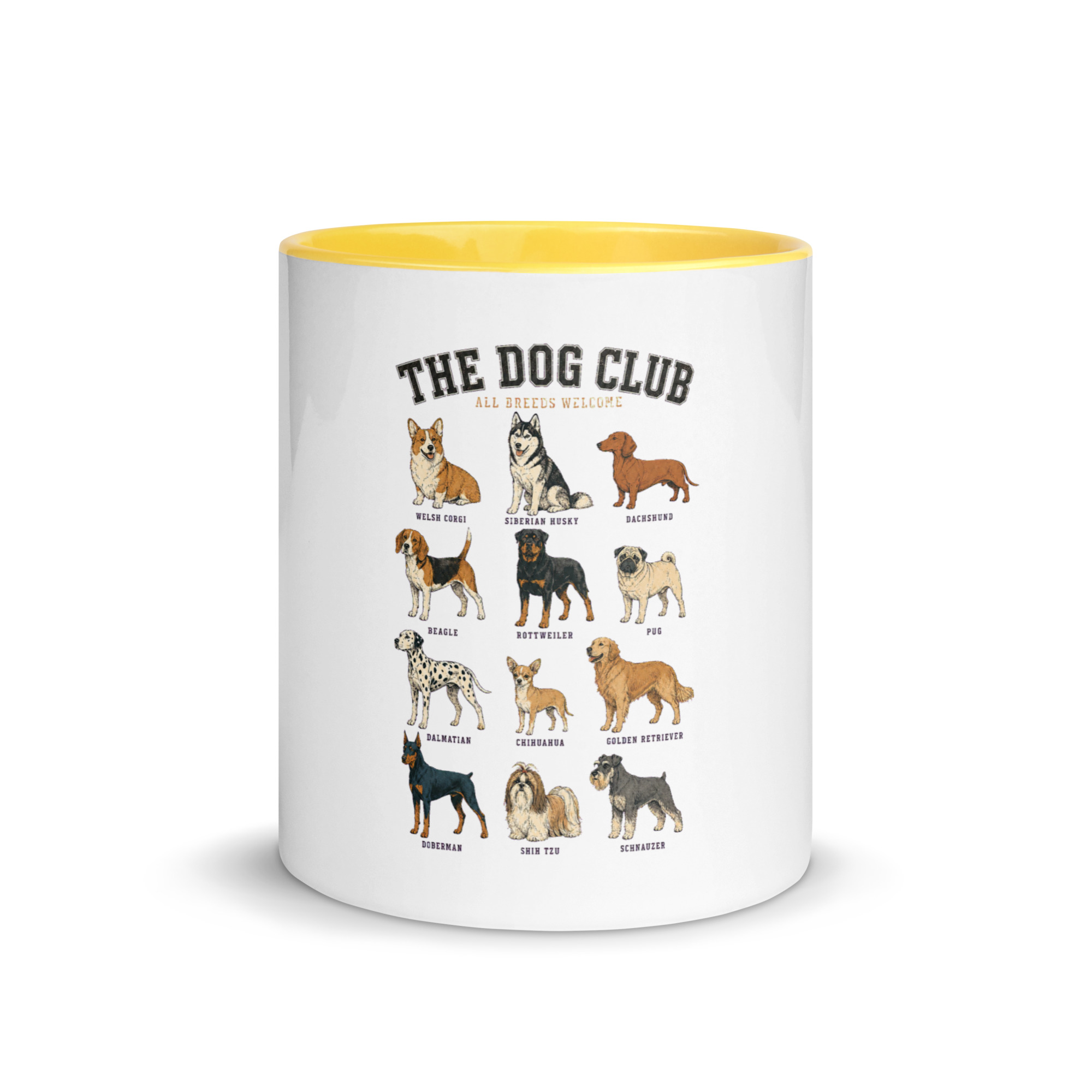 The Dog Club Mug with Color Inside – All Breeds Welcome - Image 47