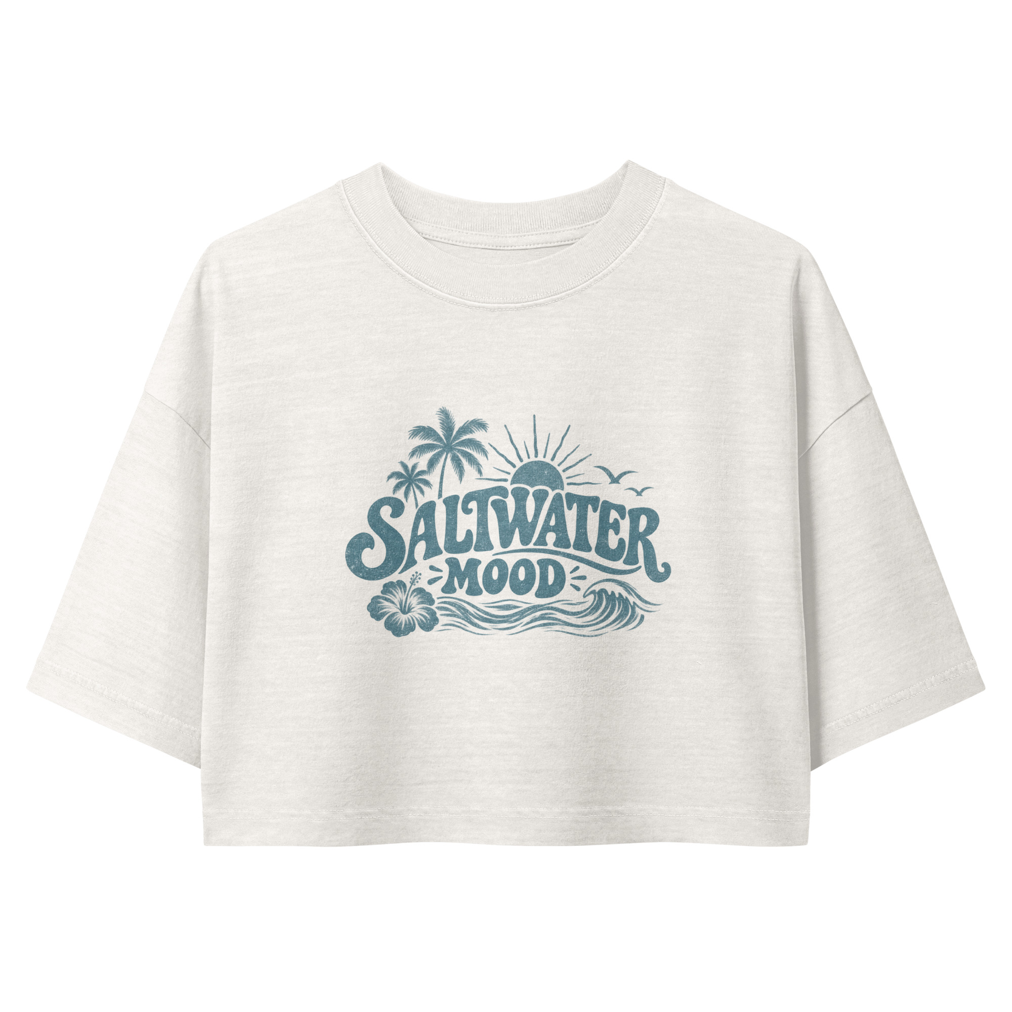 Saltwater Mood Cropped Tee